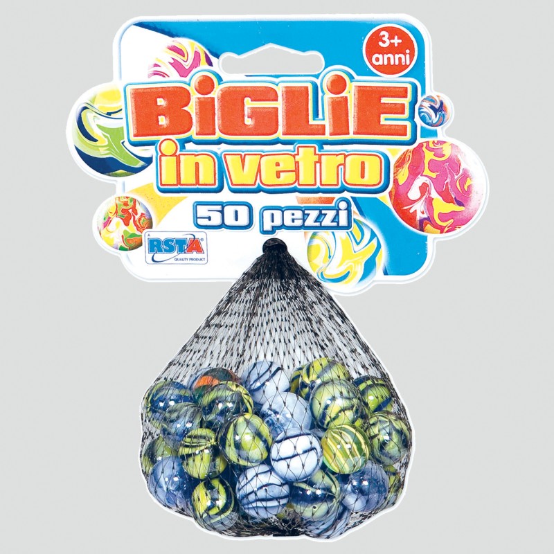 Biglie Vetro 50pz In Rete