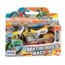 MOTOCROSS DIE CAST 4 ASSORTIMENTI SCALA 1:24