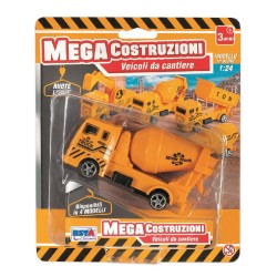 Veicolo Cantiere Ruote Libere, 4 modelli assortiti - 3688